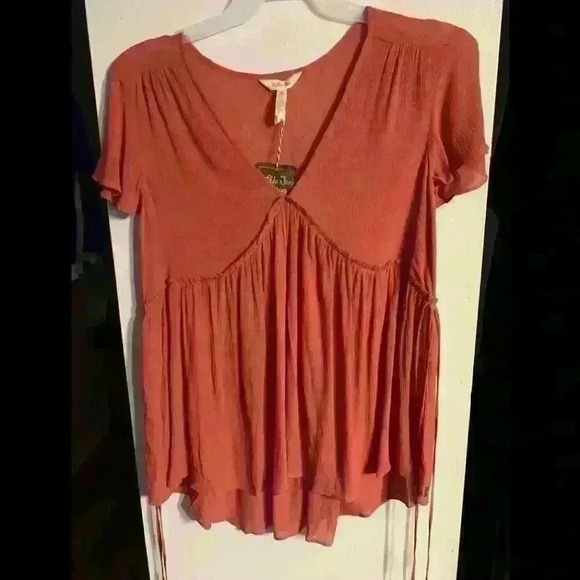 Matilda Jane V-neck short sleeve blouse size medium - Picture 1 of 4